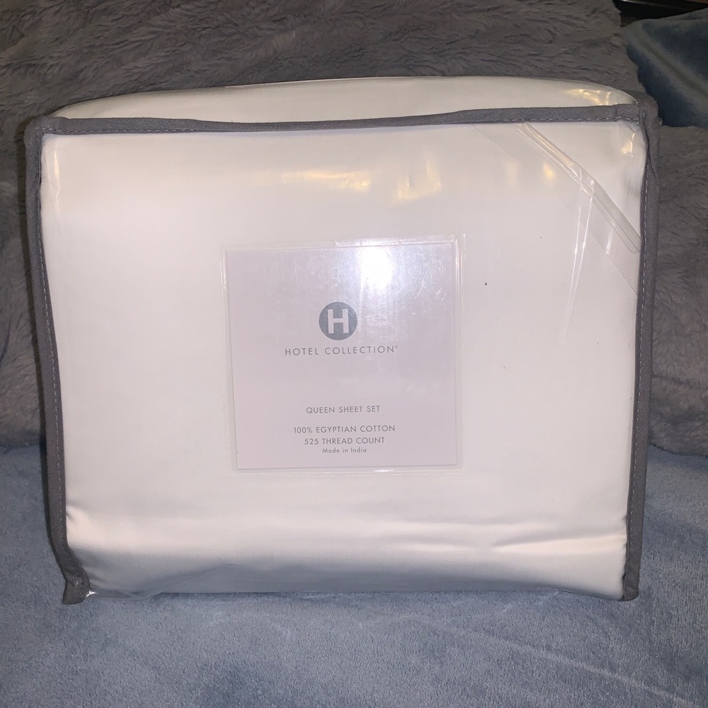HOTEL COLLECTION EGYPTIAN COTTON QUEEN SHEET SET